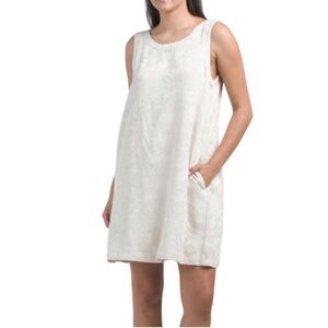 RACHEL ZOE Linen Blend Jacquard Mini Dress sz XL
